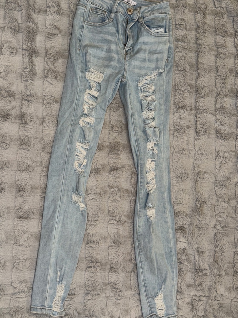 Rue21 Light Blue Distressed Skinny Jeans